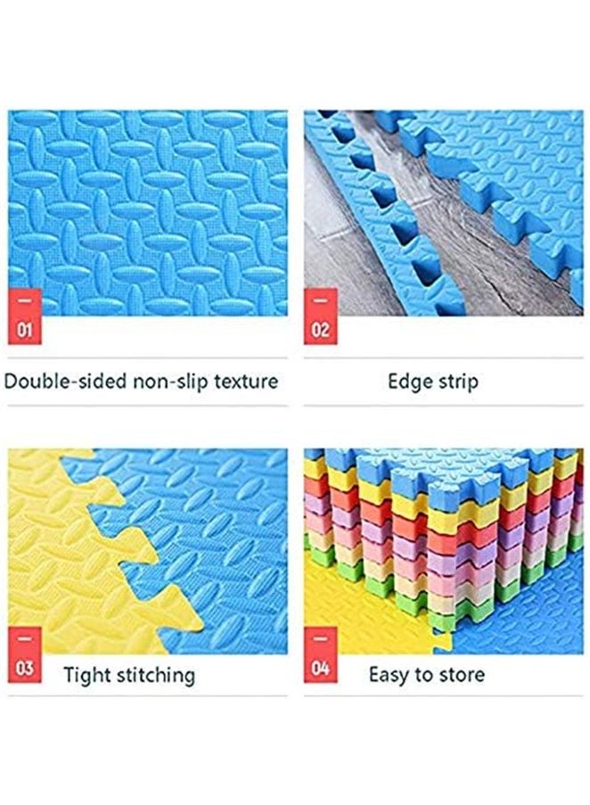 12 حزمة لغز أرضية حصيرة ، 60 × 60 سم إيفا رغوة أرضية Playmats مع سمك 2.5 سم ، الألعاب للأطفال حماية الأرضيات ممارسة حصيرة ، للمنزل الرياضة معدات التمرين اليوغا ممارسة الصالات الرياضية للأطفال واللعب للأطفال (12 جهاز كمبيوتر شخصي ، 6 الأصفر + 6 الأزرق) - Image 5